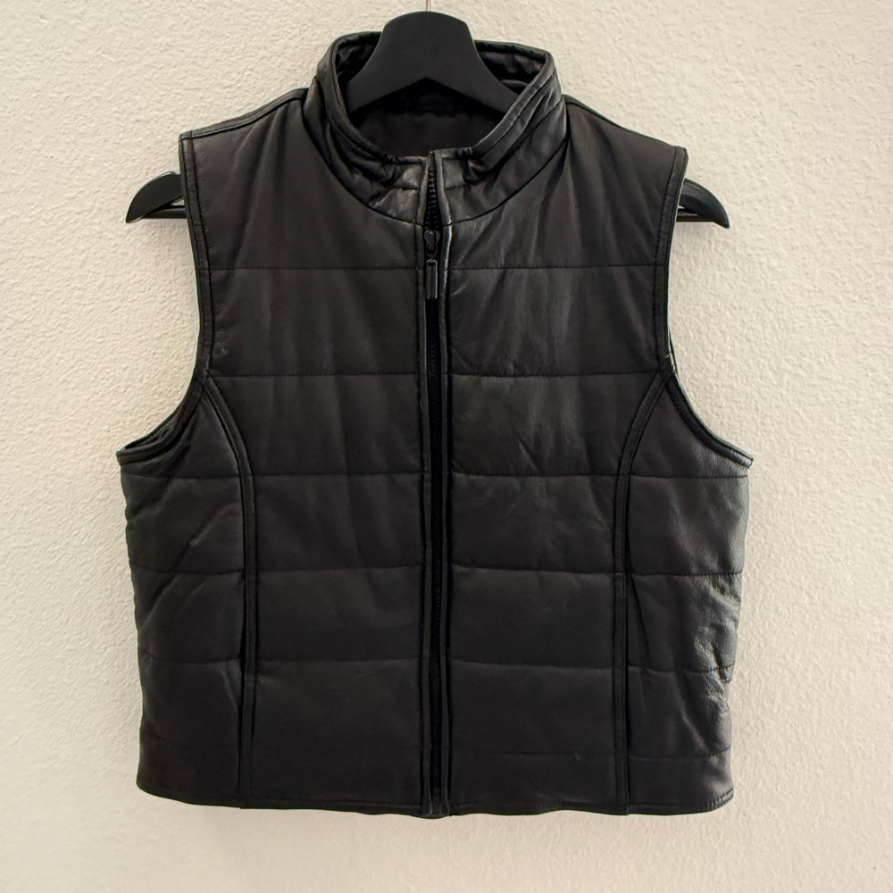 Colebrooks Quilted Leather Vest size M
